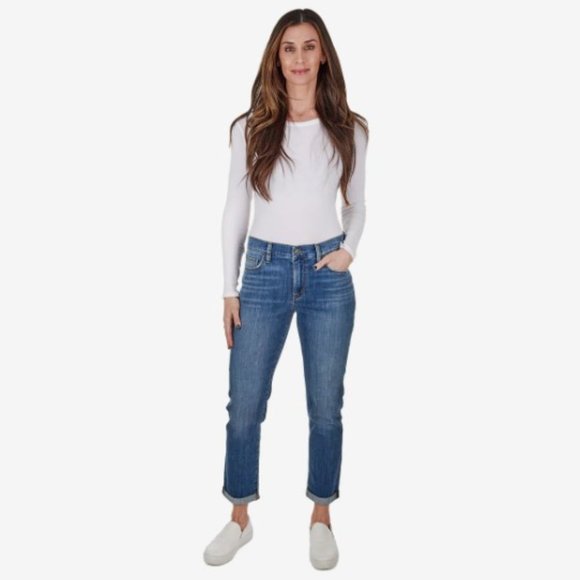 Hudson Women's Natalie‎ Midrise Slim Boyfriend Crop Jeans - NWT - Size 29